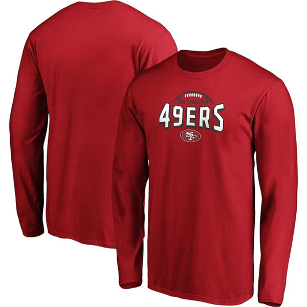 San Francisco 49ers Red Clamp Down Long Sleeve T-Shirt